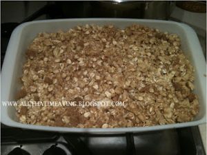 toffee apple crumble baked