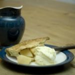 Quince and Apple Pie with ice cream