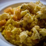 onion squash and blue cheese risotto