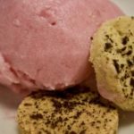 Rhubarb Sorbet and Shortbread