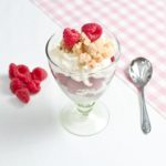 Raspberries, Elderflower Cream and Leftover Elderflower Shortbread - finished