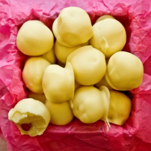 White Chocolate and Rose Truffles