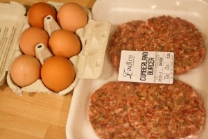 cumberland burgers and free range eggs
