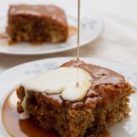 sticky toffee and date pudding with cream