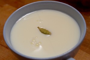 infusing milk with cardamom