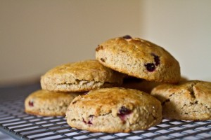 elderberry and einkorn scones
