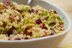 couscous with christmas leftovers