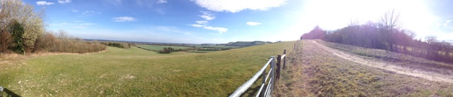 Berkshire countryside panorama