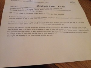John O Gaunt Hungerford menu