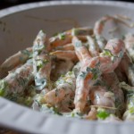 Spring Carrots with Creme Fraiche and Herbs