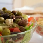 Greek Salad, Hummus and Pitta Bread