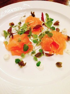 Smoked salmon starter