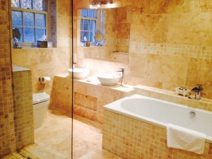 bathroom at hotel