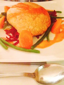 pie and vegetabkes