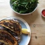 Abel and Cole recipe box - jerk aubergines