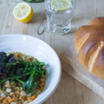 Easy White Bean Stew and Purple Sprouting Broccoli - All That I'm Eating