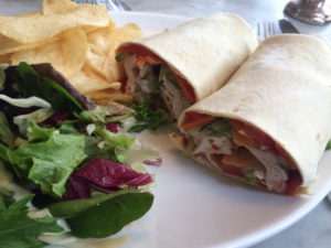 Stop the World Cafe - chicken wrap