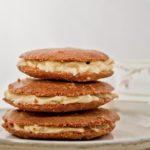 Honey and Cinnamon Spelt Biscuits sandwiched with buttercream