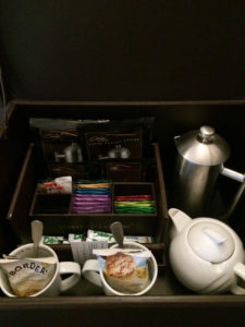 Tea and coffee in room