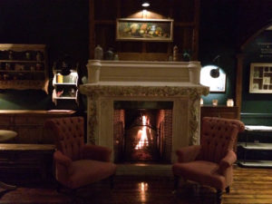 cosy fireplace