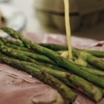 Asparagus with Hollandaise and ham