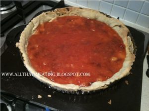 plum jam in tart case