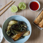 Sticky soy chard