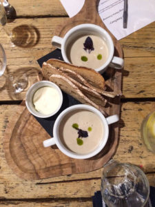 The Newbury mushroom veloute
