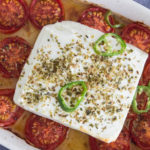 chilli and tomato baked feta