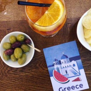 Instagram version of Aperol and olives