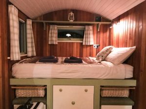 inside the shepherd's hut