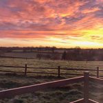 sunrise from the shepherd's hut