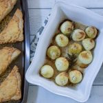 roasted baby onions with cheese on toast