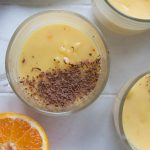 blood orange posset with dark chocolate