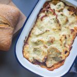 artichoke and red pepper gratin