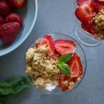 strawberry and basil mess