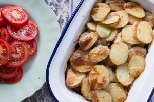 Moussaka without frying aubergines