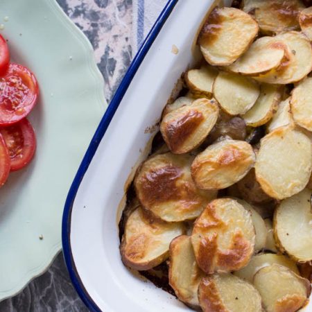 Moussaka without frying aubergines