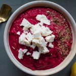 beetroot and feta dip