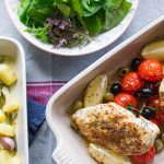 Greek chicken tray bake