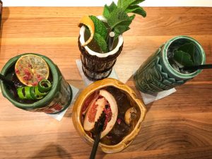 Finished Tiki cocktails