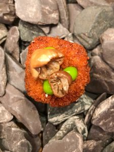 Duck bon bon to go with Diwata cocktail