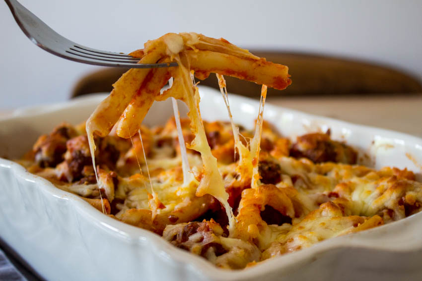Meatball Pasta Bake