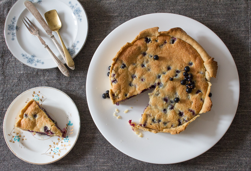 Blackcurrant and Frangipane Tart