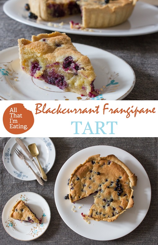 Blackcurrant and Frangipane tart - pin