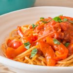 Paprika Pepper Pasta close up