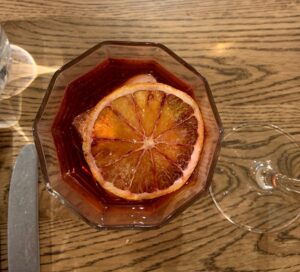 Negroni at The Crown and Anchor