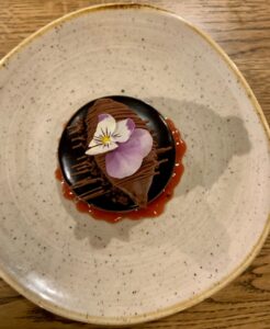 Millionaire's Shortbread dessert at Crown and Anchor
